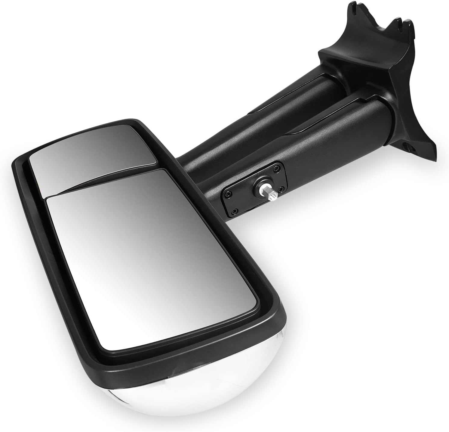 Replacement for Kenworth T680 T880 Door Mirror Assembly Heated Defrost Motorized Rear View Mirror Assembly with Arm Replacement for Kenworth T880 T680 Passenger Side/Right Side RH (Chrome)