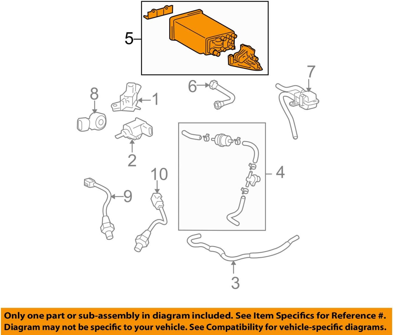 Toyota Genuine Parts - Canister Assy, Charc (77740-04020)