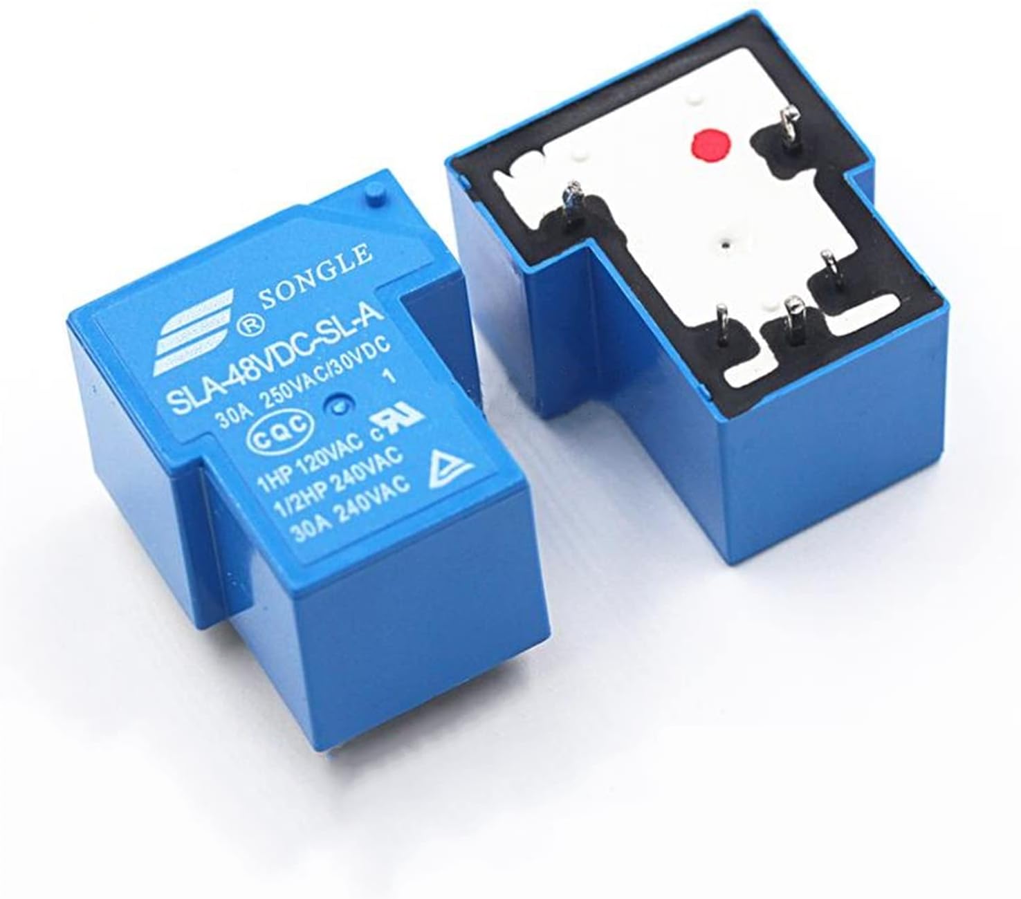 2PCS/lot Power Relay SLA-05VDC-SL-A SLA-12VDC-SL-A SLA-24VDC-SL-A SLA-48VDC-SL-A 5V 12V 24V 48V 30A 5PIN(SLA-48VDC-SL-A)