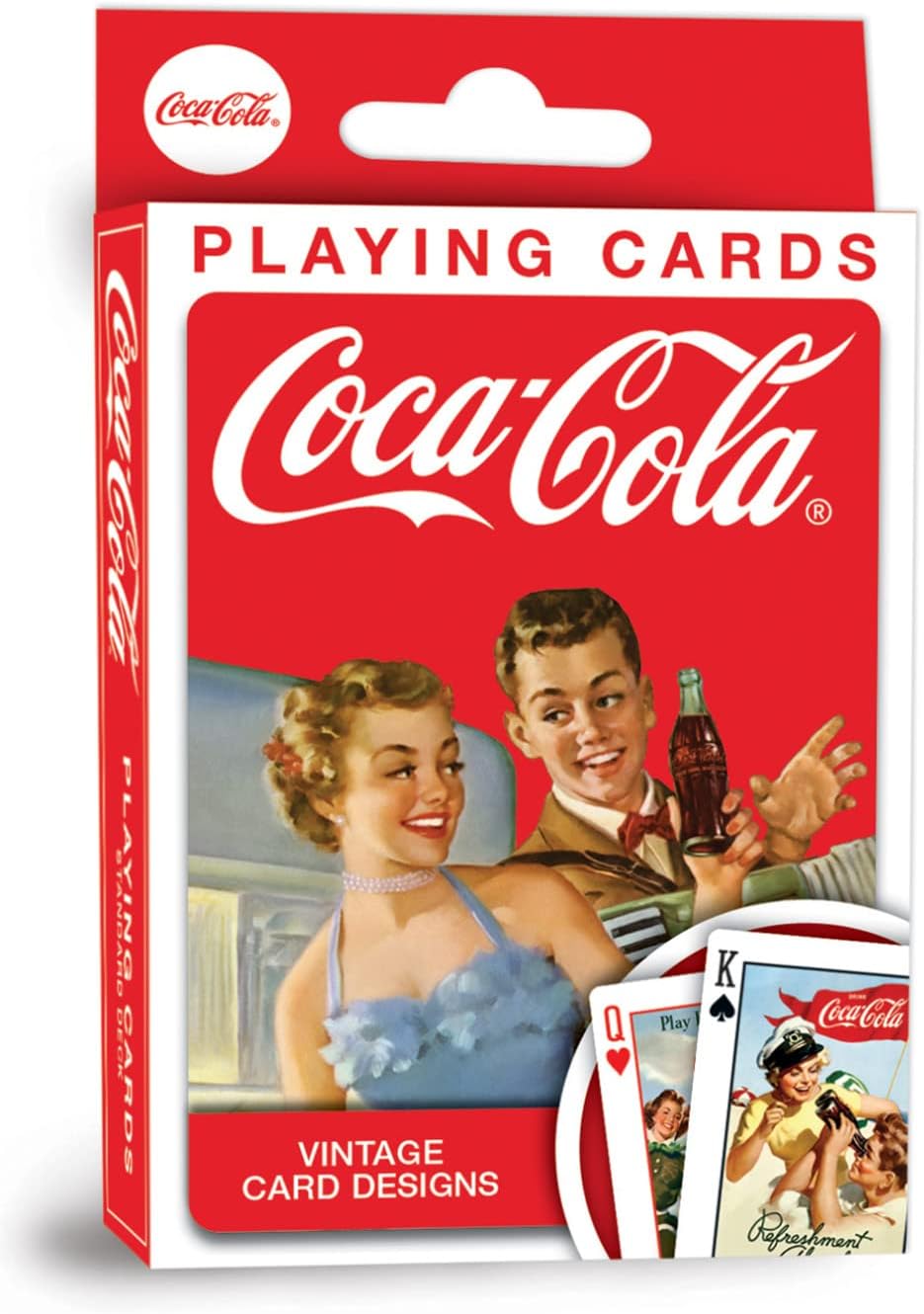 MasterPieces Family Games - Coca-Cola Vintage Ads Playing Cards - Officially Licensed Playing Card Deck for Adults, Kids, and Family