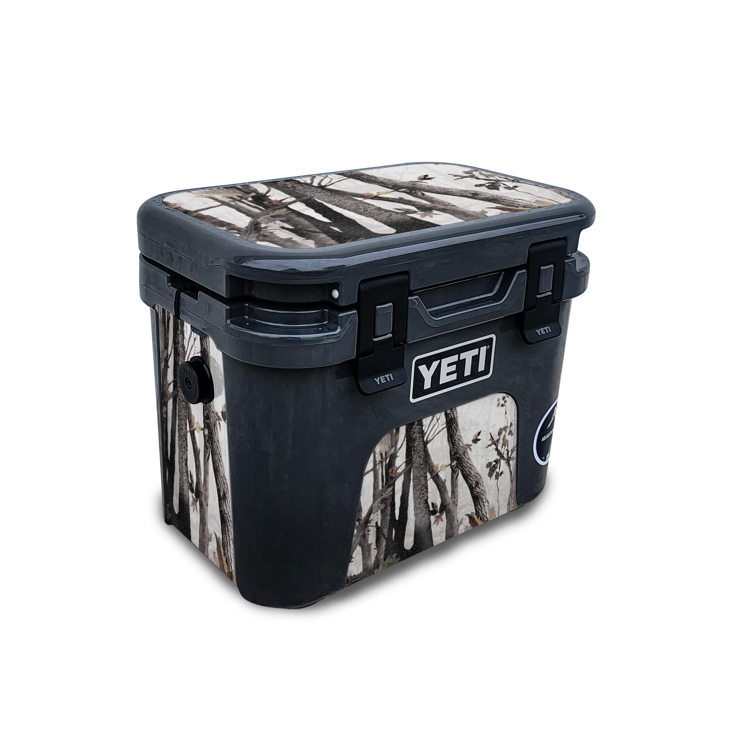 Glossy Glitter Skin Compatible with Yeti Roadie 15 Hard Cooler - Artic Camo - Premium 3M Vinyl Protective Wrap Decal Cover - Easy to Apply | Crafted in The USA by MightySkins