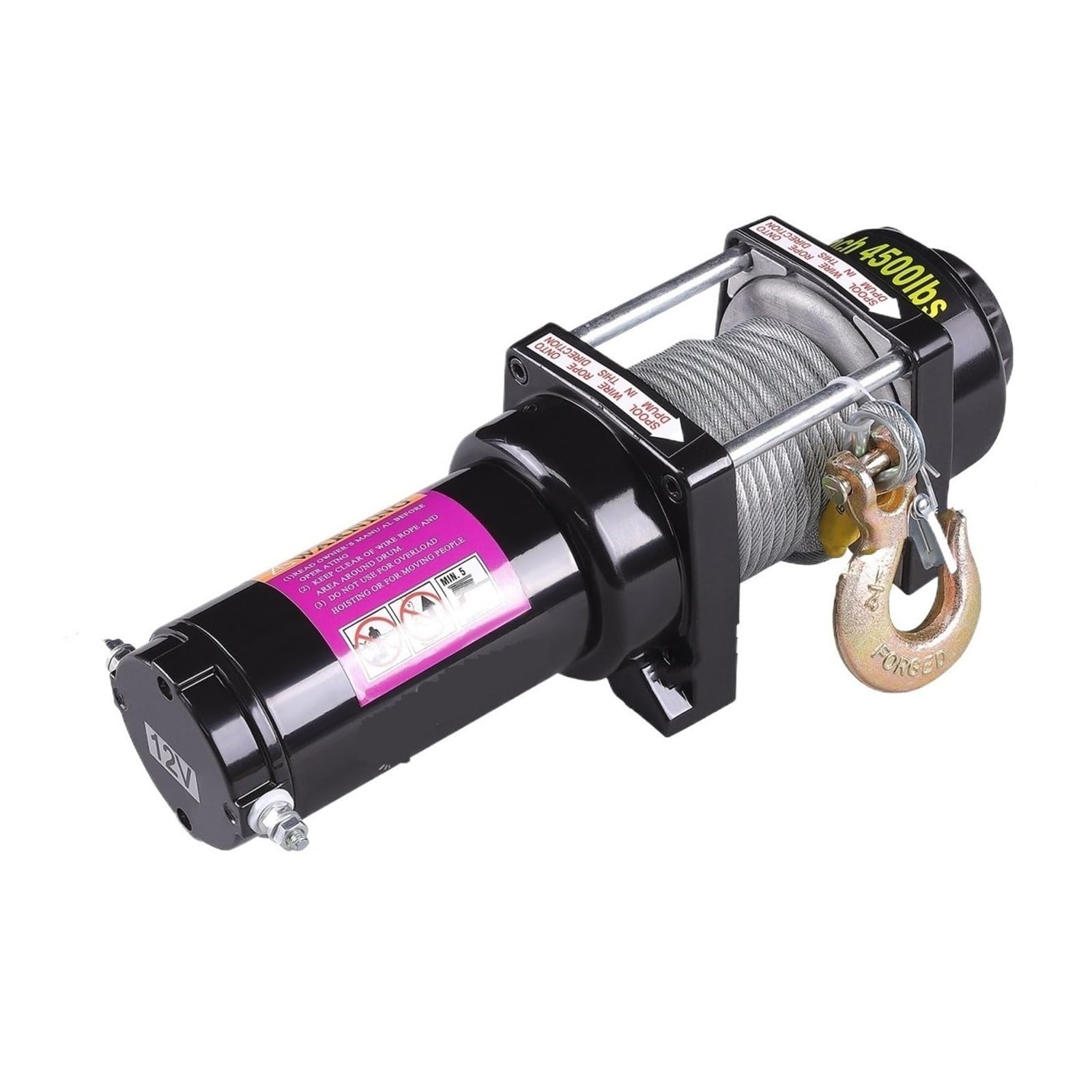 Wciągarka 12V 13500/4500/3500LBS Z Liną Syntetyczną I Bezprzewodowym Pilotem Do Awaryjnego Odzyskiwania ATV/ciężarówki/przyczepy 4X4 Wciągnik elektryczny łańcuchowy
