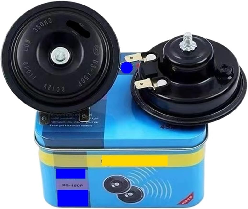 New 12V24V Iron Box Basin Type High Bass Car Truck Horn(Diameter90(24v) two)