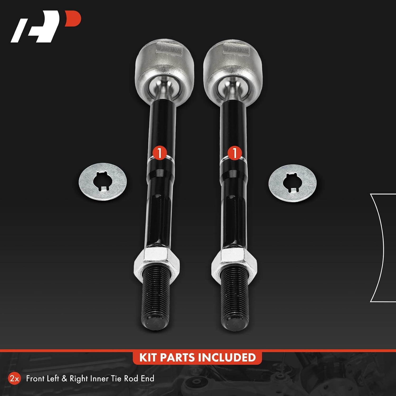 A-Premium 2 x Front Inner Tie Rod Ends, Compatible with Kia Sorento 2016 2017 2018 2019 2020, FWD