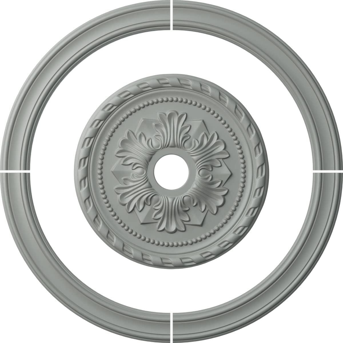36 1/2"OD Ceiling Ring with 20 7/8"OD Ceiling Medallion Palmetto Light Accent Kit