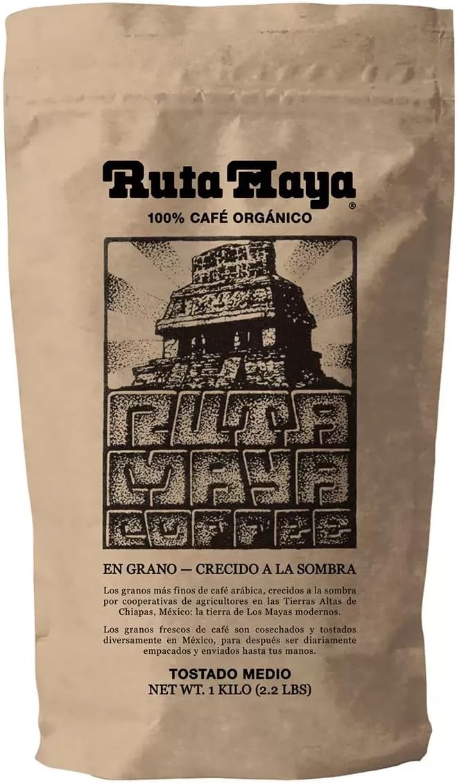 Ruta Maya Organic Coffee Medium Roast 2.2 Pounds