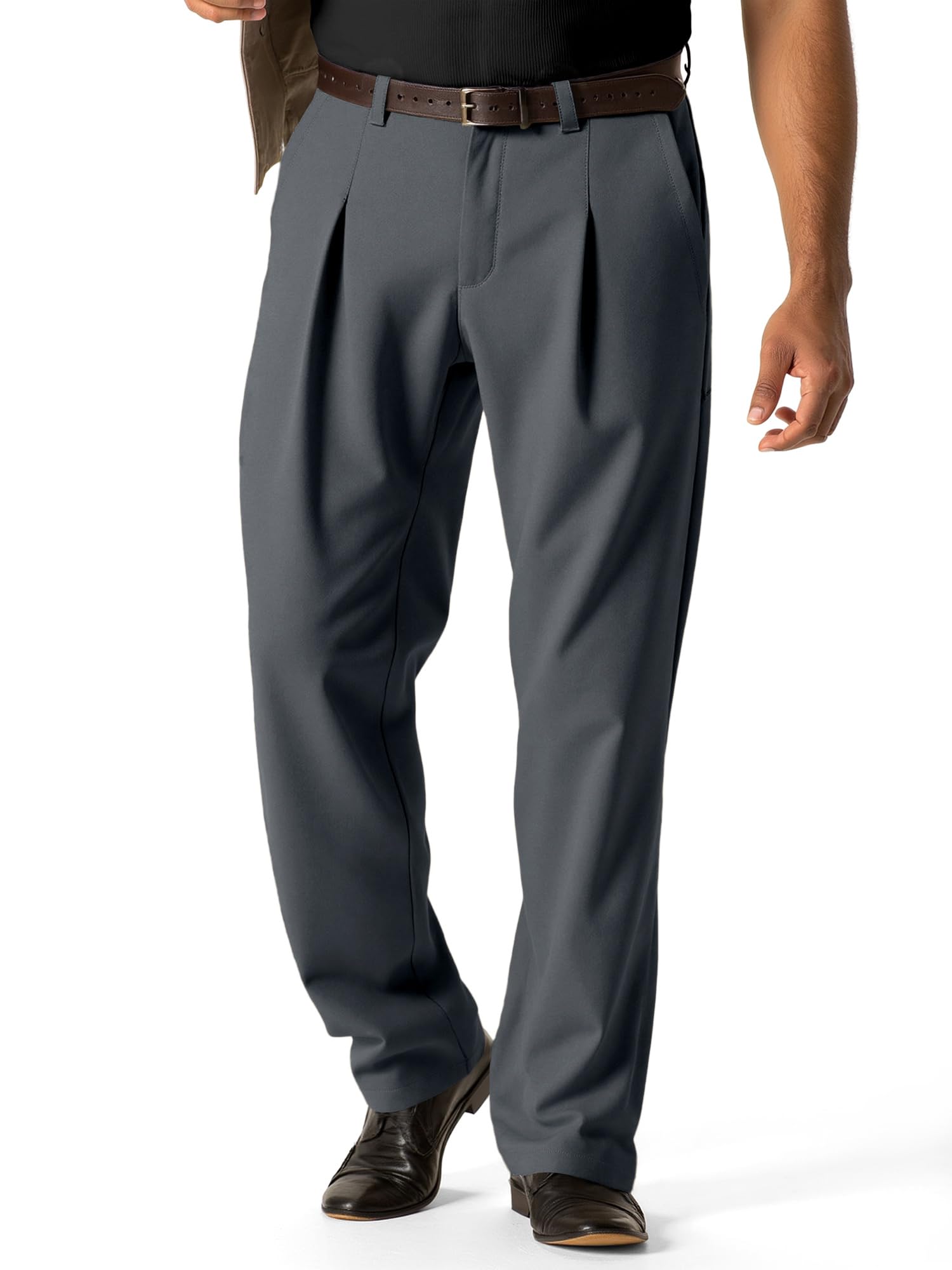 JMIERR Chino Hose Herren Baggy Anzughose Regular Fit Casual Sommer Weite Hose Herren Stretch Stoffhose Baggy Jogginghose Freizeithosen für Männer