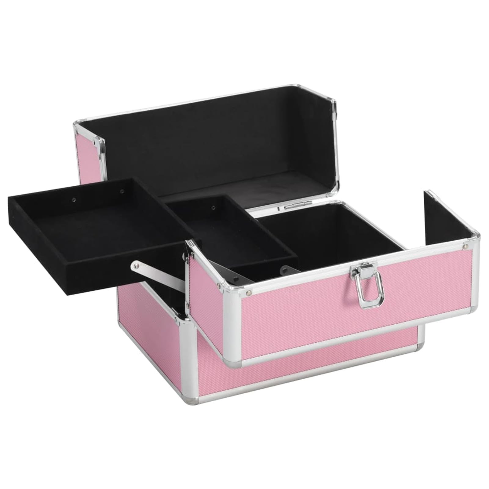 LAPOOH Valigia per Cosmetici 22x30x21 cm Rosa in Alluminio,Bagagli e Borse,Borse toilette-91830