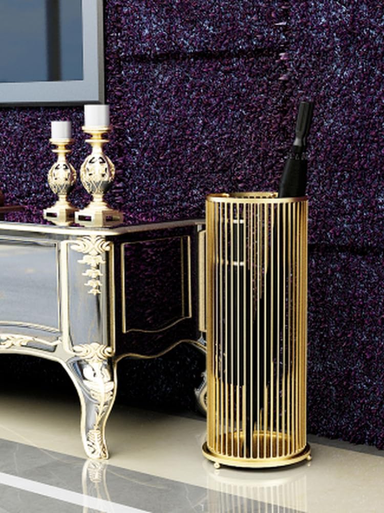 stojak na parasole Stojak na parasole, hotel, biura, centra handlowe, stojak, wiadro Uchwyt na parasolkę(Rose Gold)