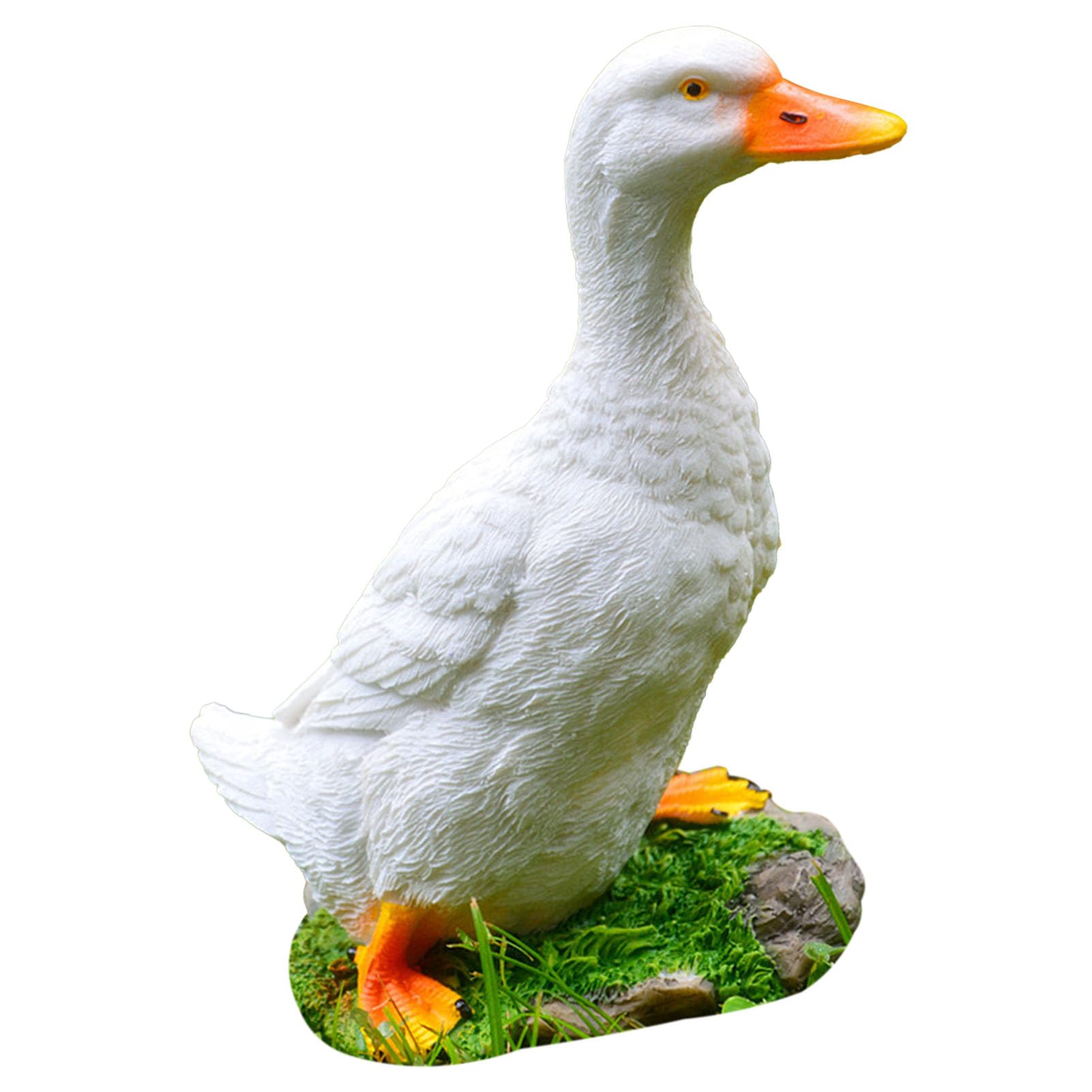 Statue de canard en résine ornement de jardin sculpté à la main M