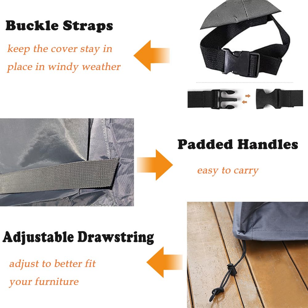 SUNSURE Kids Water Table Cover for Step2 Rain Showers Splash Pond Water Table, Waterproof Kids Sand and Water Table Toys Covers Heavy Duty Outdoor Toddlers Sand Table Cover (Grey)