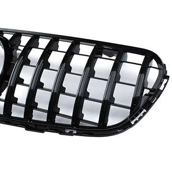 Amazon | シャイニーブラック フロントグリルグリル メルセデス