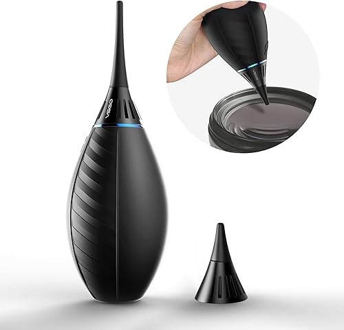 Miniatura 1 de VSGO Soplador de aire fuerte de punta suave, soplador de lente de cámara de entrada de aire único, con copa de autosucción compatible para