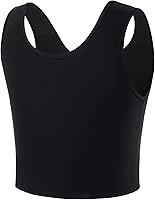 Vista 2 de Trans Chest Binder Transgender FTM Cosplay Breathable Half Breast Binder Tank Top