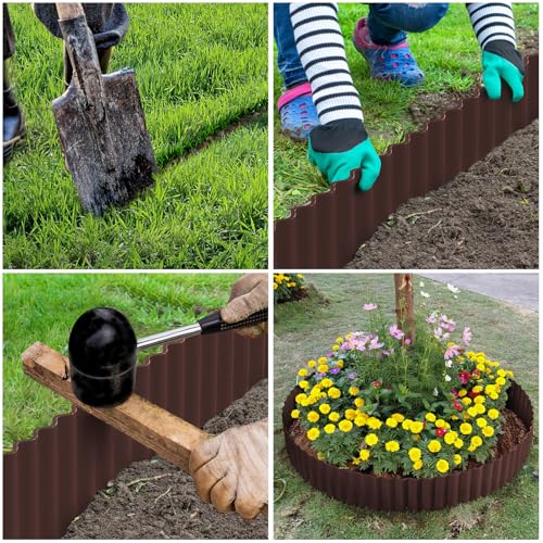 image for LAVEVE Corrugated Metal Garden Edging 8