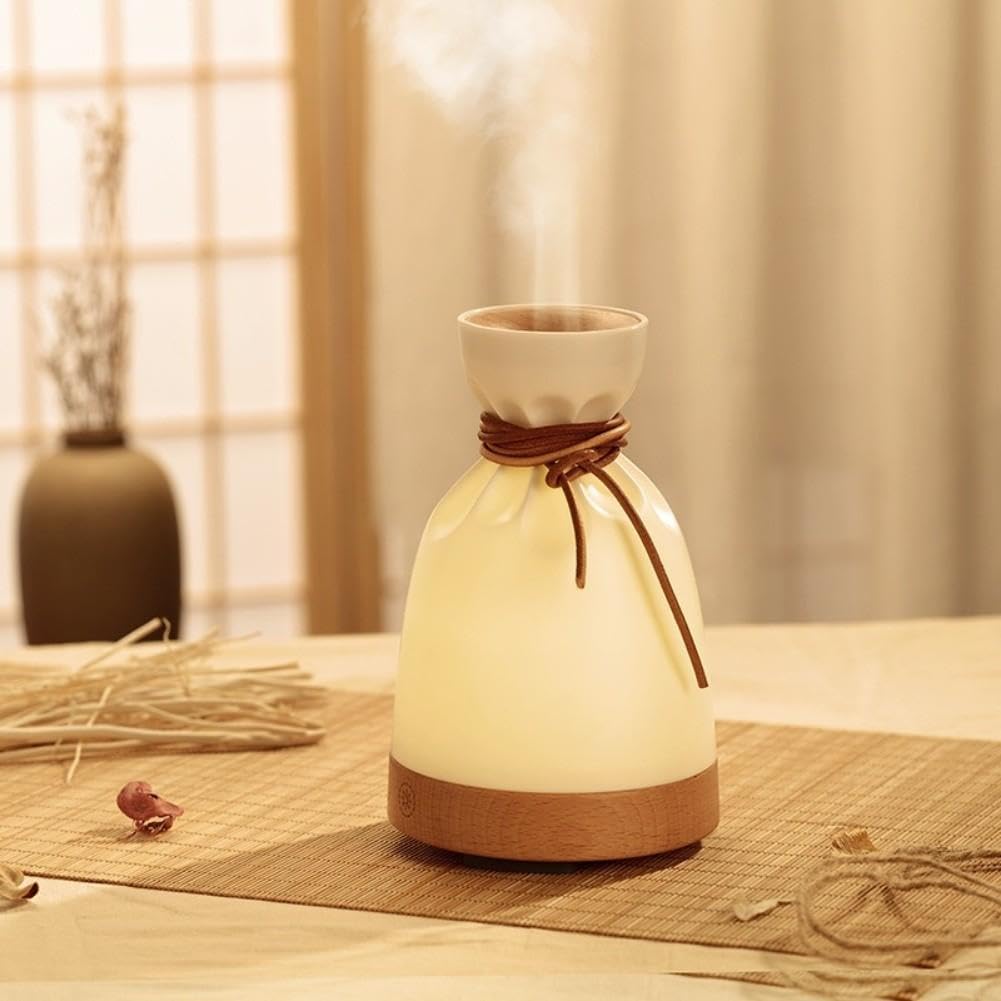 Umidificatore 300ml Diffusore di Aromi con Timer LED per Casa Ufficio Yoga per nebbia Regolabile