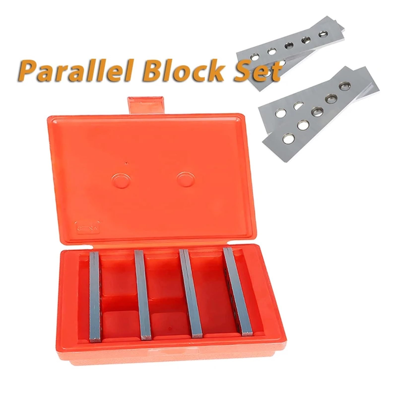 Bloques de Calibre, Juego de bloques paralelos precisión, 4 pares, 3/16 x 8, juego herramientas calibre endurecido, buena medida