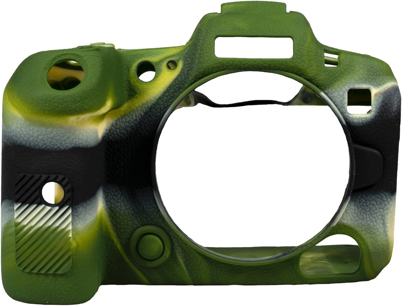 Camera Case for Canon R5C - Protective Silicone DSLR Skin Cover, Detachable Cage, Shockproof, Dustproof (Camouflage)