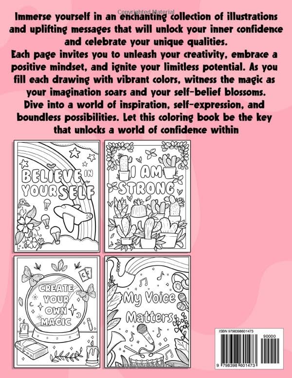 Miniatura 2 de Confidence Within Me An Inspirational Coloring Book for Amazing Girls, Ages 8-12, to Encourage and Build Self Confidence with Motivational &