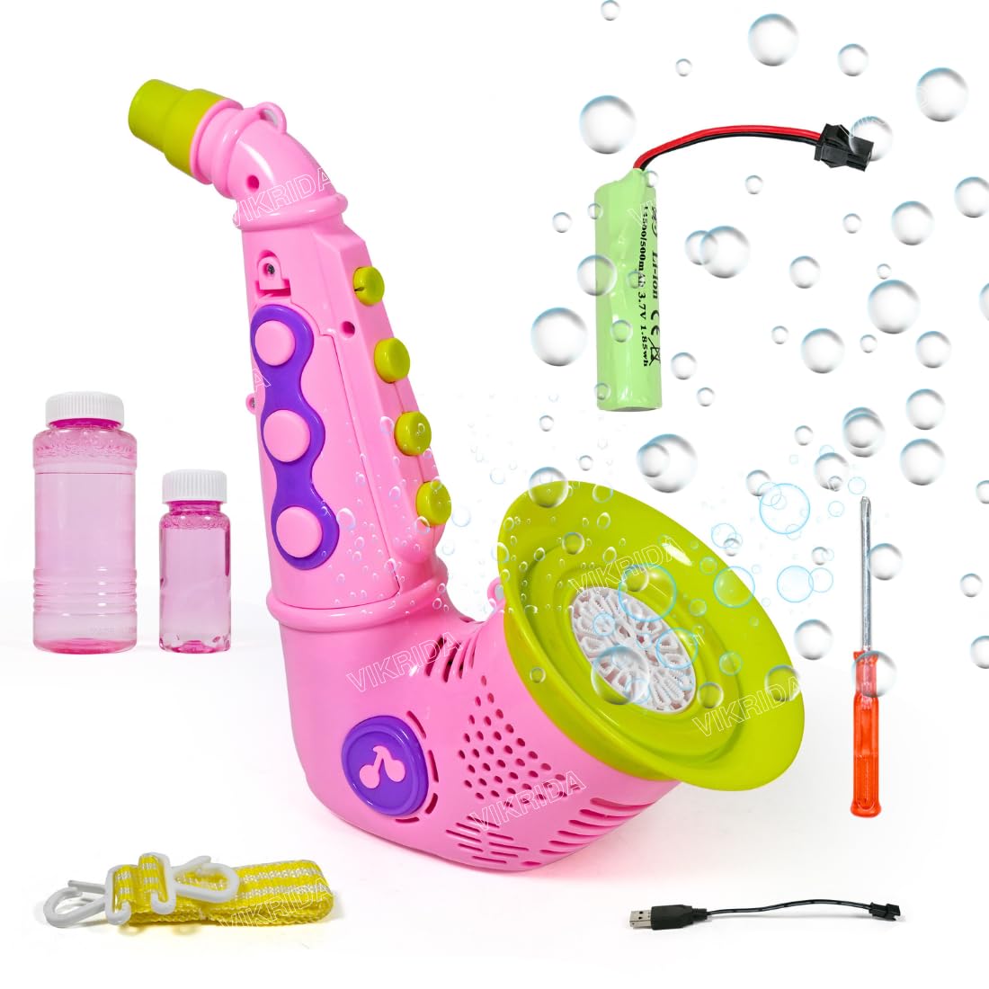 Buy VikriDA Adult Automatic Saxophone Bubble Machine With 2