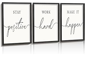Heiple Positive Motivating Wall Art for Home Office Bedroom