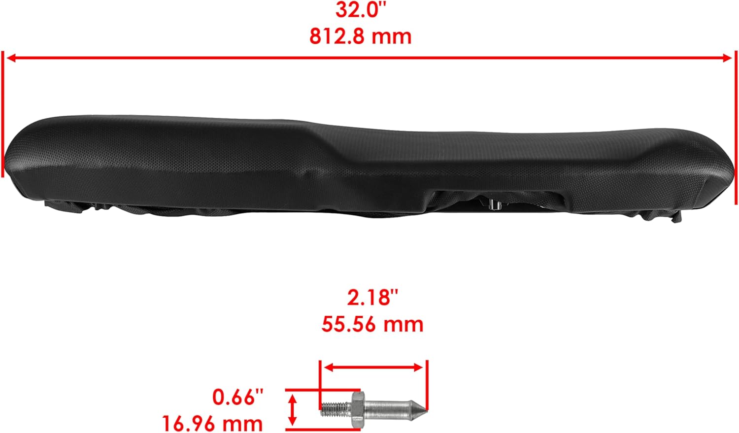 Caltric Front Seat Bottom Compatible with Polaris Ranger XP 900 2013-2018 Driver & Passenger