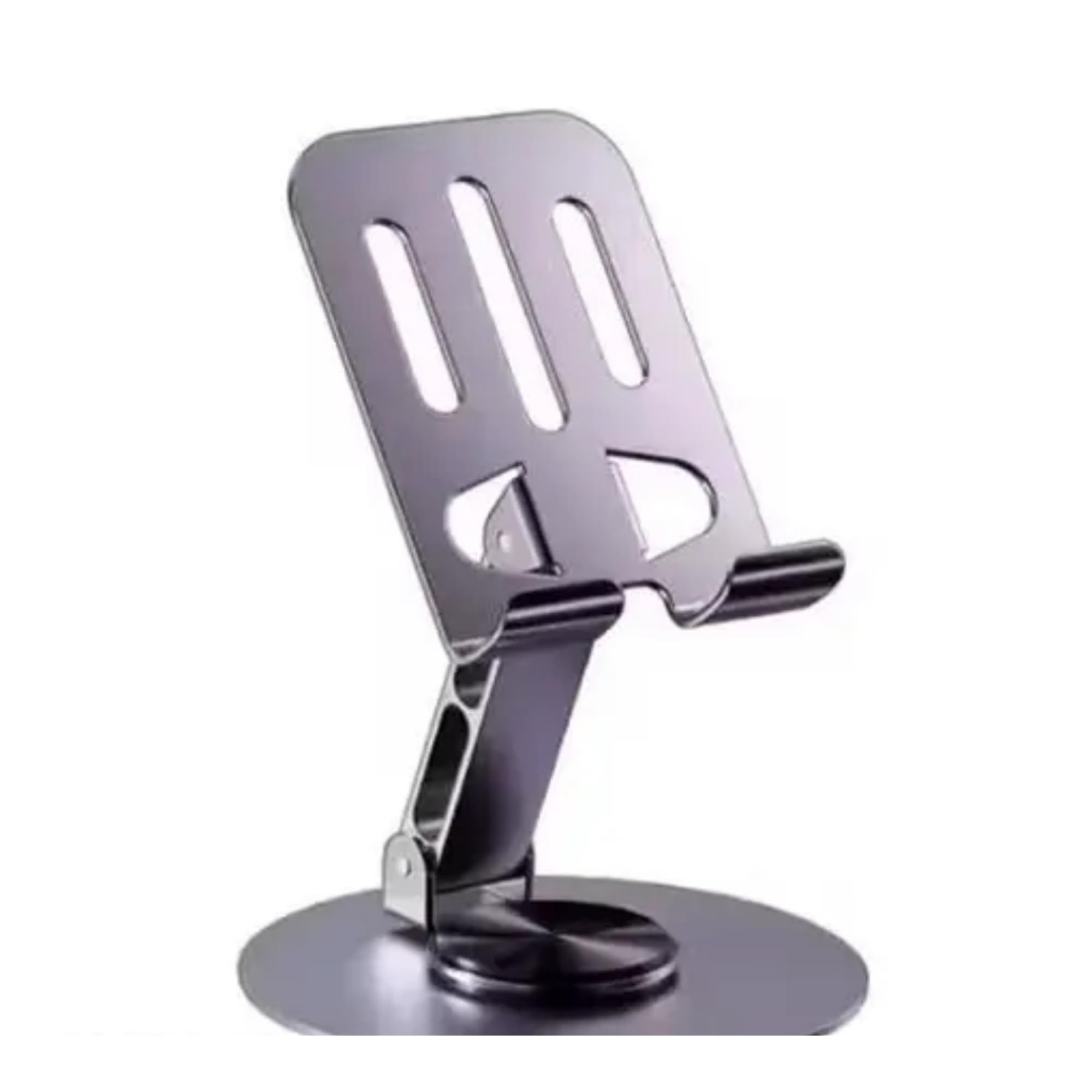 Mobile Stand - 360° Rotating Phone Holder for Desk, Foldable & Portable Mobile Stand with Adjustable Height & Angle, Compatible with All Smartphones & Tablets-image-19