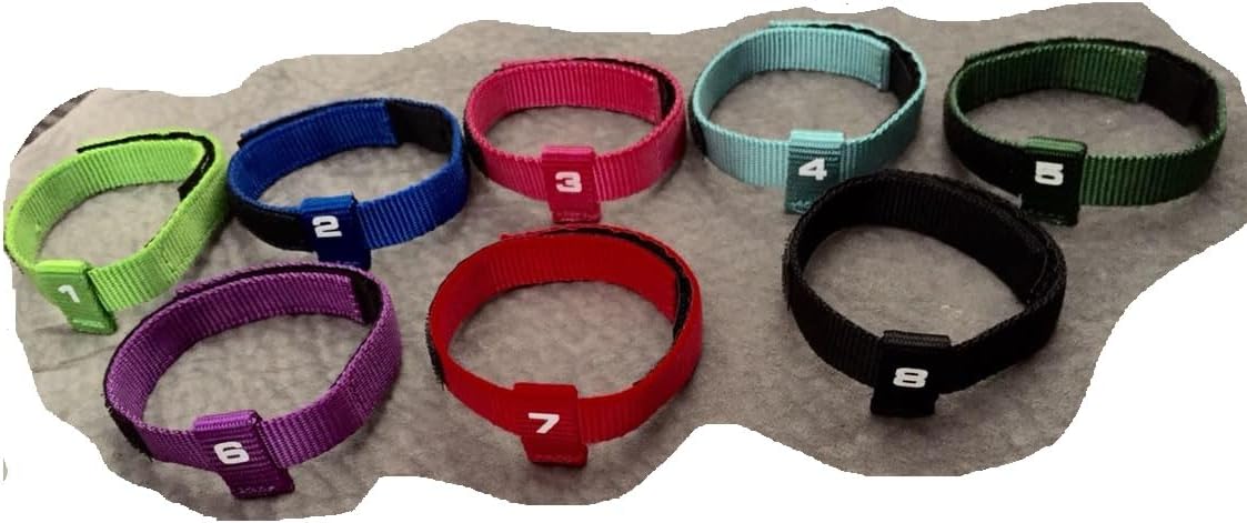 Puppy ID Collar Kits for Dog Litters 8 Piece or 16 Piece Whelping Breeder Vet Shelter Rescue 3 (Toy - 2 Sets - 16 Collars)