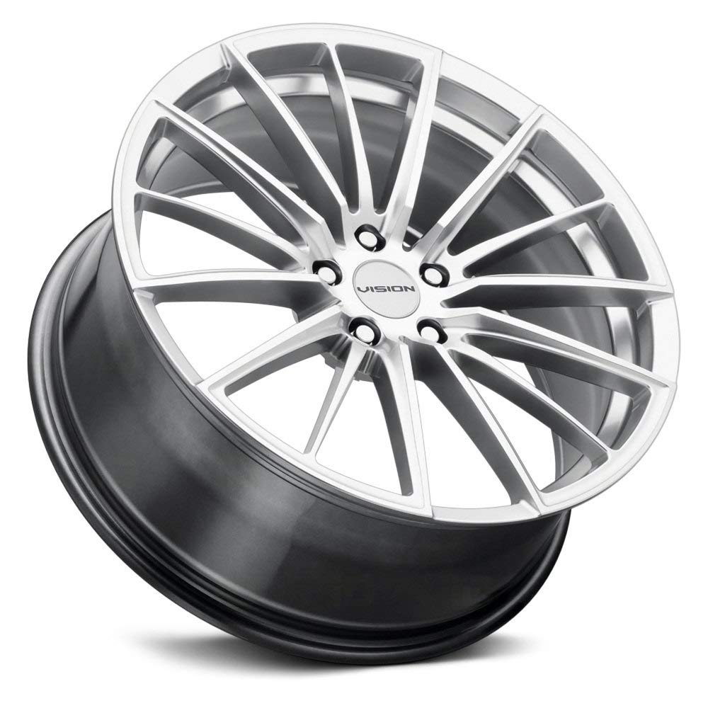Amazon.com: Vision 473 Axis 17x8 5x108 +38mm Silver Wheel Rim 17