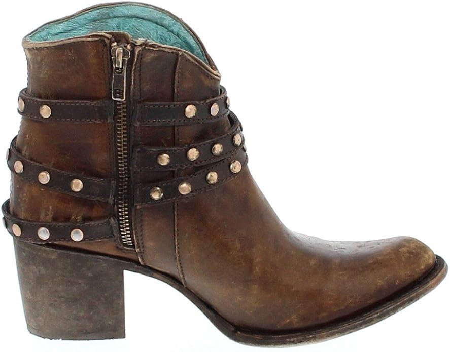 corral studded strap ankle boots