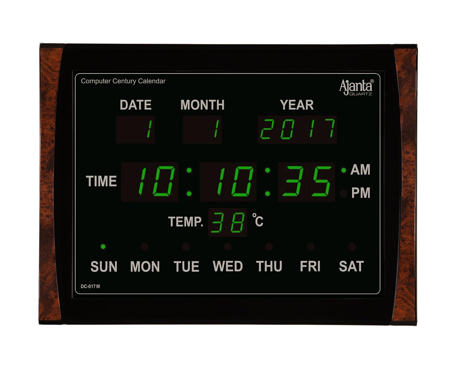 Orpat Ajanta Digital Wall Clock for Home and Offices (Green LED_15.5 x 11.6 Inch) (B0D3LKN4FB) Amazon Price History, Amazon Price Tracker