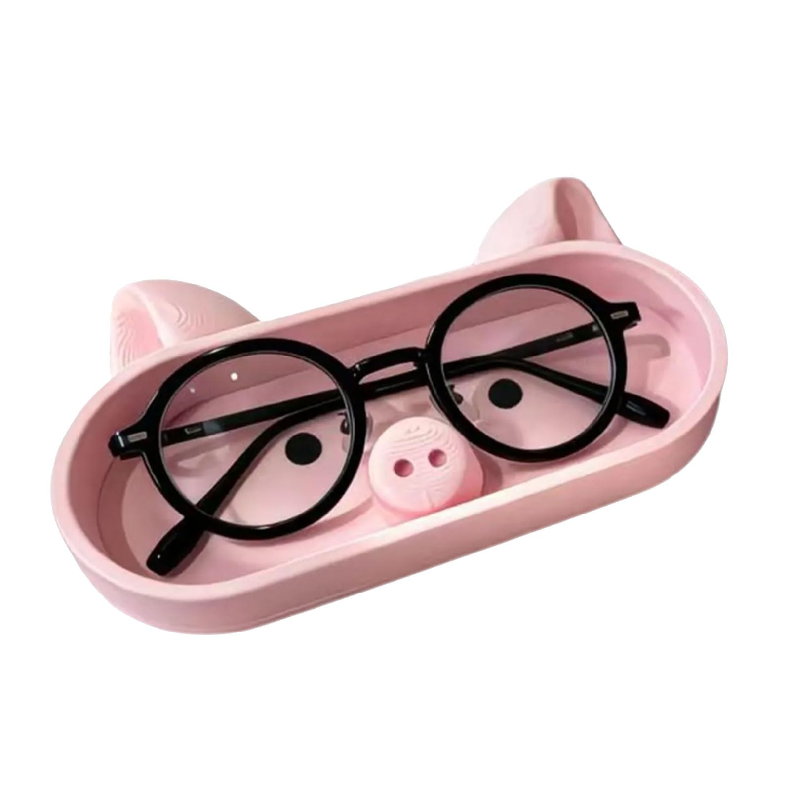 PANGBOER Multifunctional Piggy Themed Glasses Organiser Eyeglasses Holder Phone Stand for Home Offices Cartoon Swine Eyeglass Holder