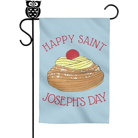 Amazon Com Bodu Happy Saint Joseph S Day Italian Pastry Zeppole Garden Flag Yard Home Flag 18 X 12 5 Inch Garden Outdoor