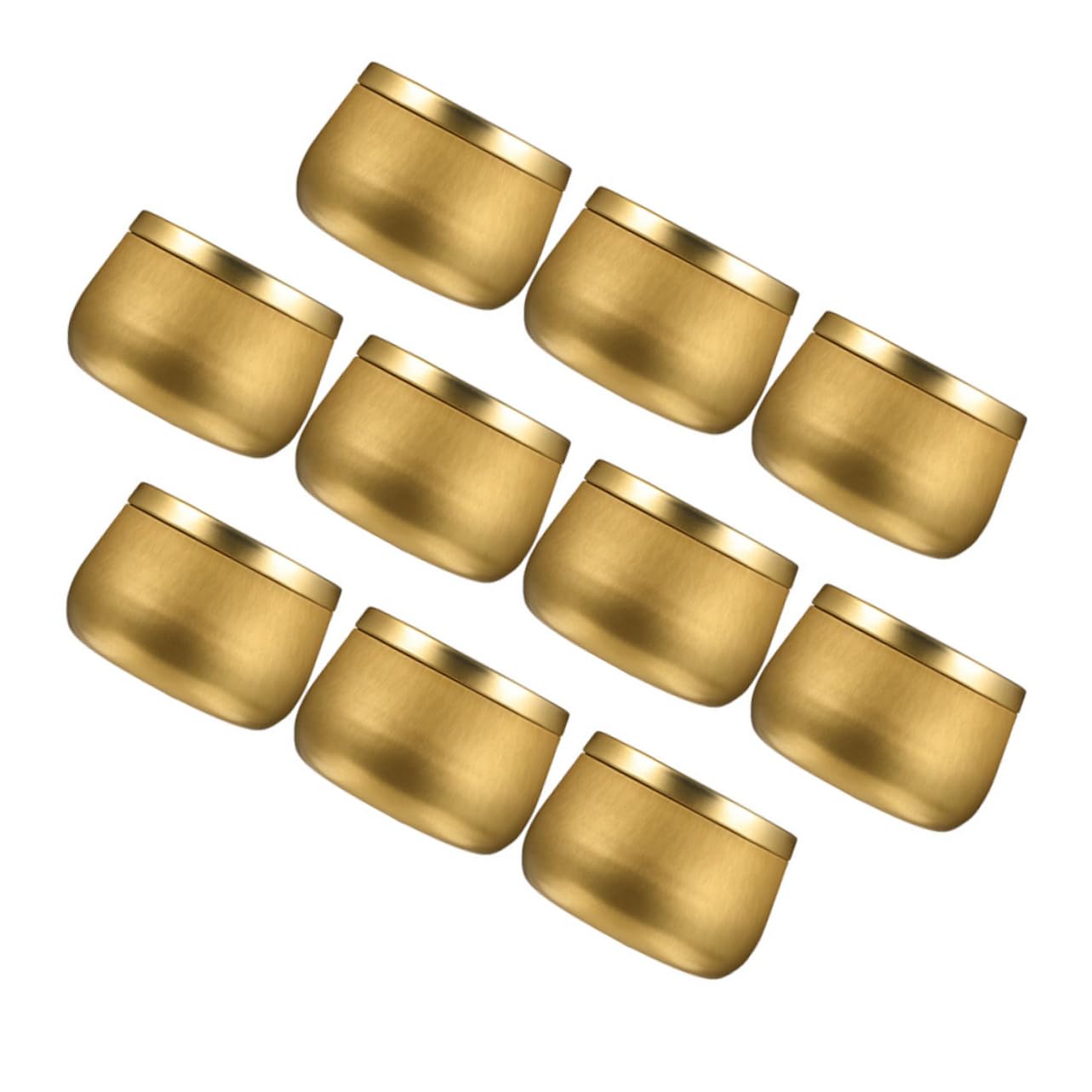 Ciieeo Candy Tea Can Storage Jars 8oz Metal Candle Jars for Candy Buttons Jewelry Making