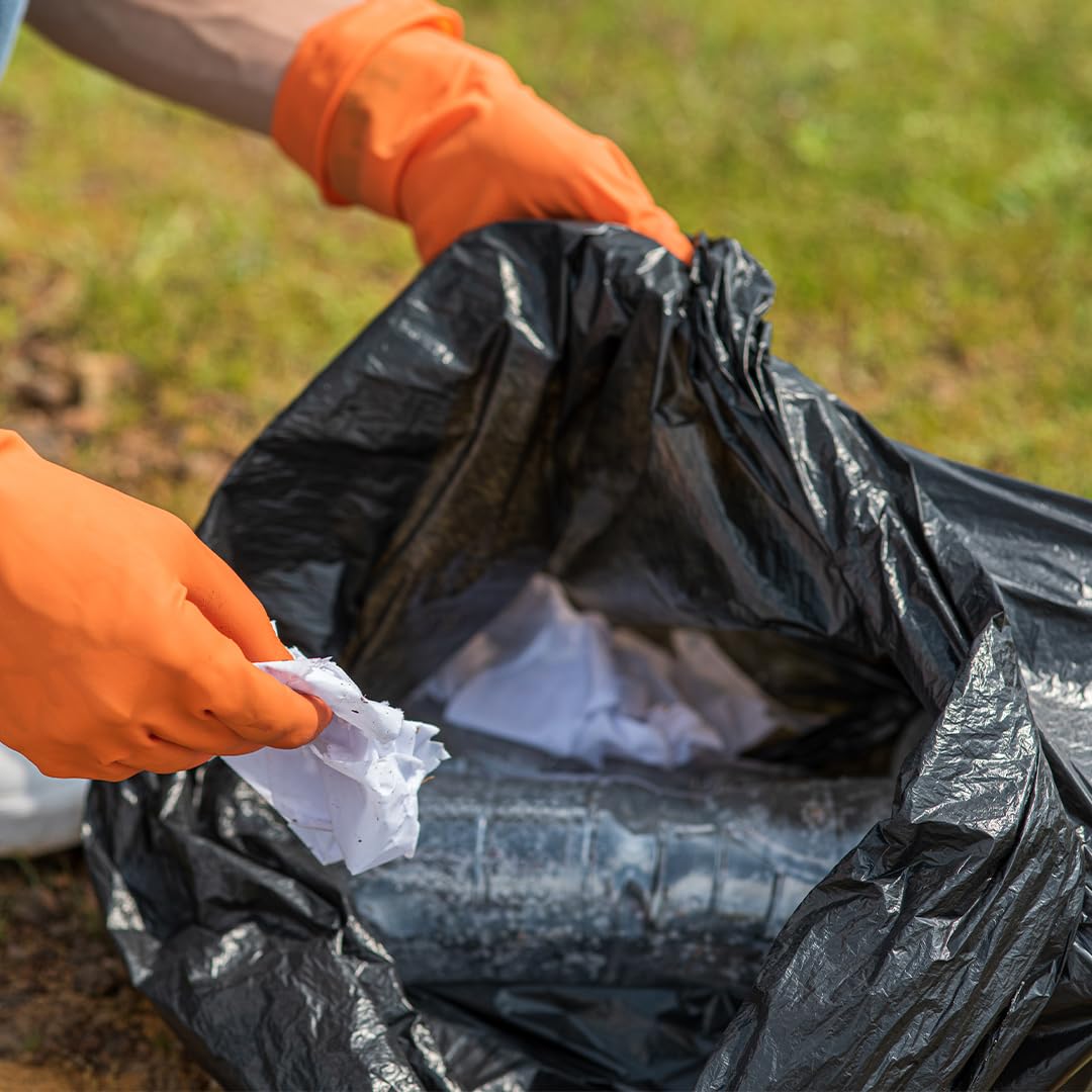 100 Bolsas de Basura Industriales Extra Grandes de Más de 250 Litros de Capacidad en Tamaño 145x150 cms Negras Para Cubos o Contenedores. Sacos Extra Resistentes