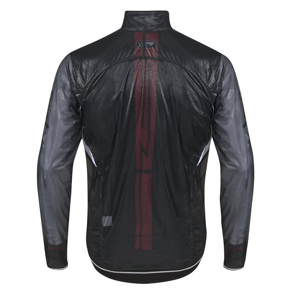 Fahrrad Regenjacke transparent,extrem dünn und leicht, Enger, körpernaher Schnitt,elastisch, wasserdicht, atmungsaktiv, für Herren