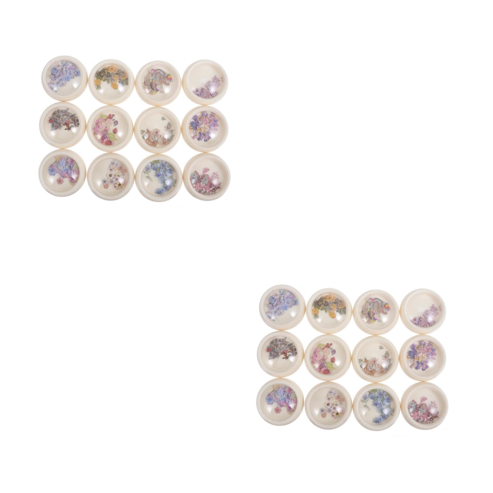 Beaupretty 2 Juegos Pegatinas De Uñas Calcomanías De Uñas Pegatinas De Colores Calcomanía De Uñas Adornos Rebanadas De Arte De Uñas Encantos De Manicura Pulpa De Madera 12 Cajas*2
