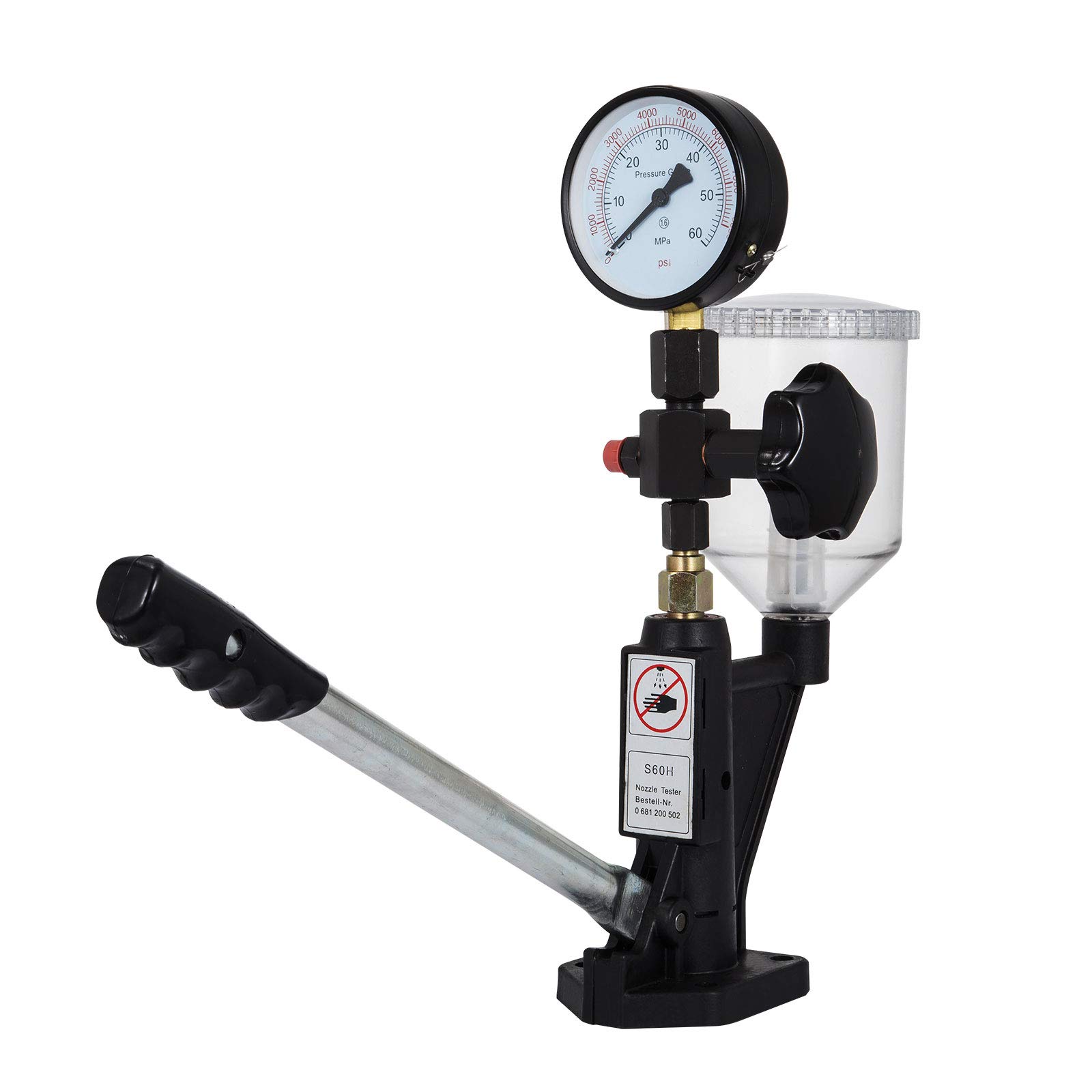 Comprobador de Inyector de Combustible 400Bar 6000PSI Diesel Inyector Boquilla Probador para Boquilla de Inyector del Diesel para Ajustar Presión