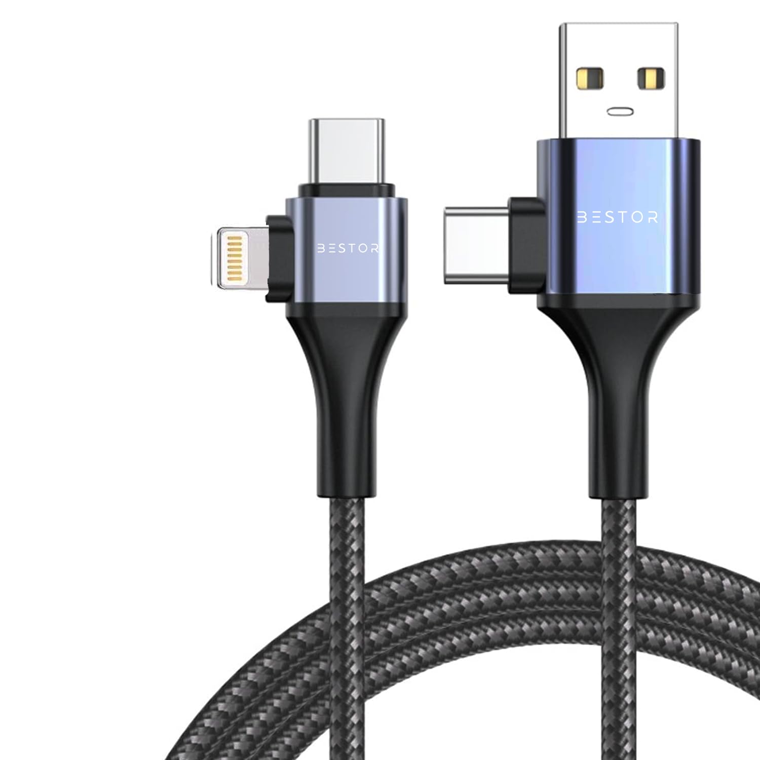 See full amazon price history chart for BESTOR 4 IN 1 (60W) Unbreakable Nylon Braided Fast Charging Cable With Multiport, Supports Data Transfer, Compatible with All Type C Android Smartphones & Lighting Devices.(Gray) BESTOR 4 IN 1 (60W) Unbreakable Nylon Braided Fast Charging Cable With Multiport, Supports Data Transfer, Compatible with All Type C Android Smartphones & Lighting Devices.(Gray) (B0D9NYV2TJ) Amazon Price History, Amazon Price Tracker