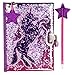 Fringoo - Diario Secreto y Bolígrafo Brillante con Estrellas para Chicas, Candado de Corazón Combinado al Marcapáginas | Hermoso Cuaderno de Chicas y Bolígrafos - Unicornio Brillante