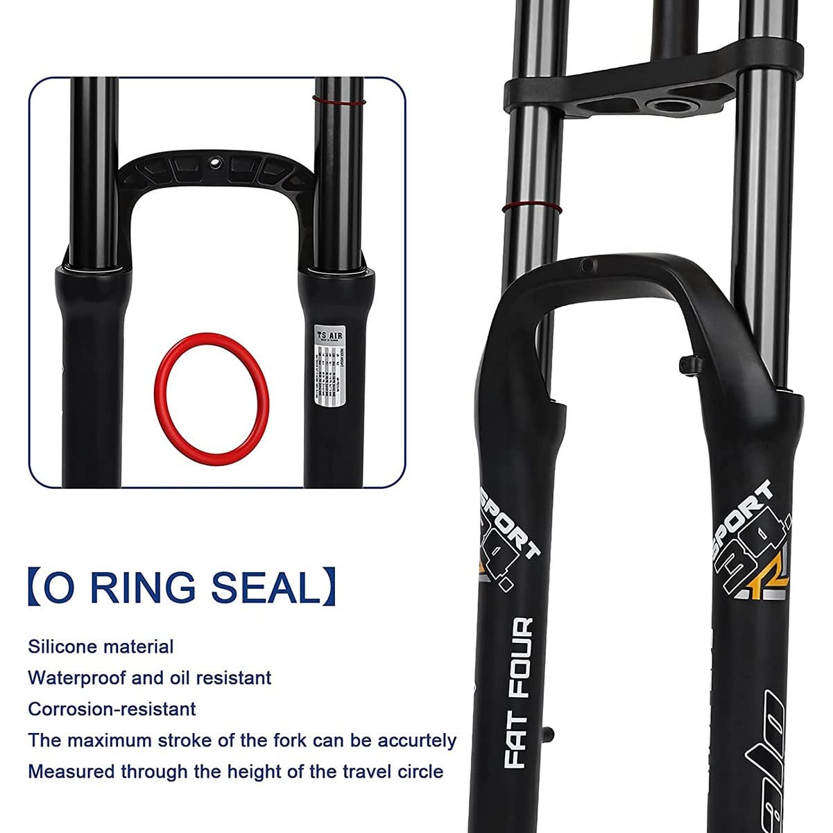 Amazon.co.jp: バイクファットフォークエアサスペンショントラベル
