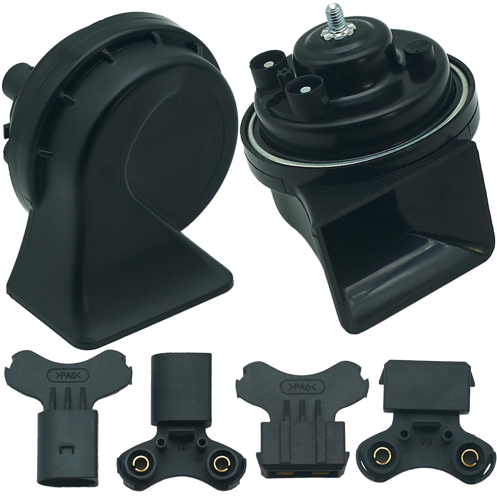 NEOGET 128dB Dual-Tone Car Horn Kit Compatible with Audi and VW