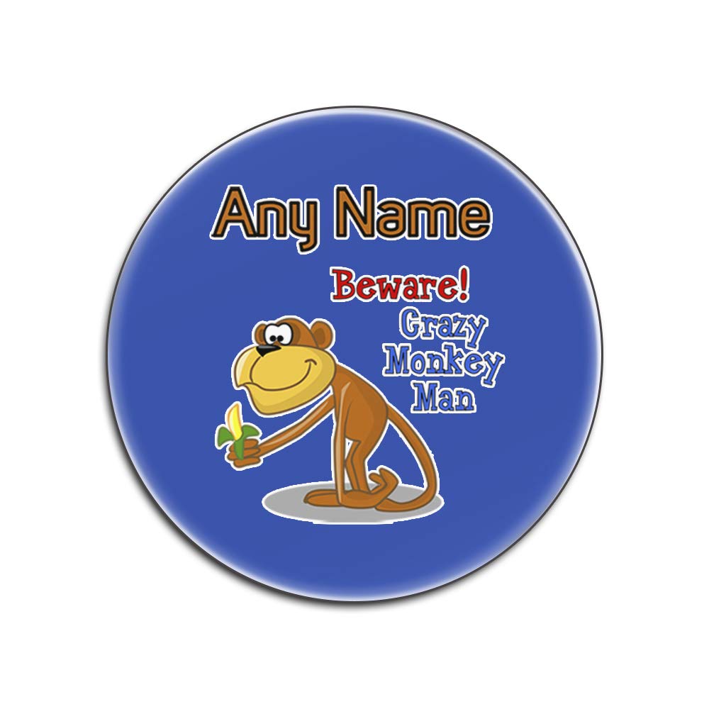 Sous-verres brillants Crazy Monkey Man anti-taches bleus
