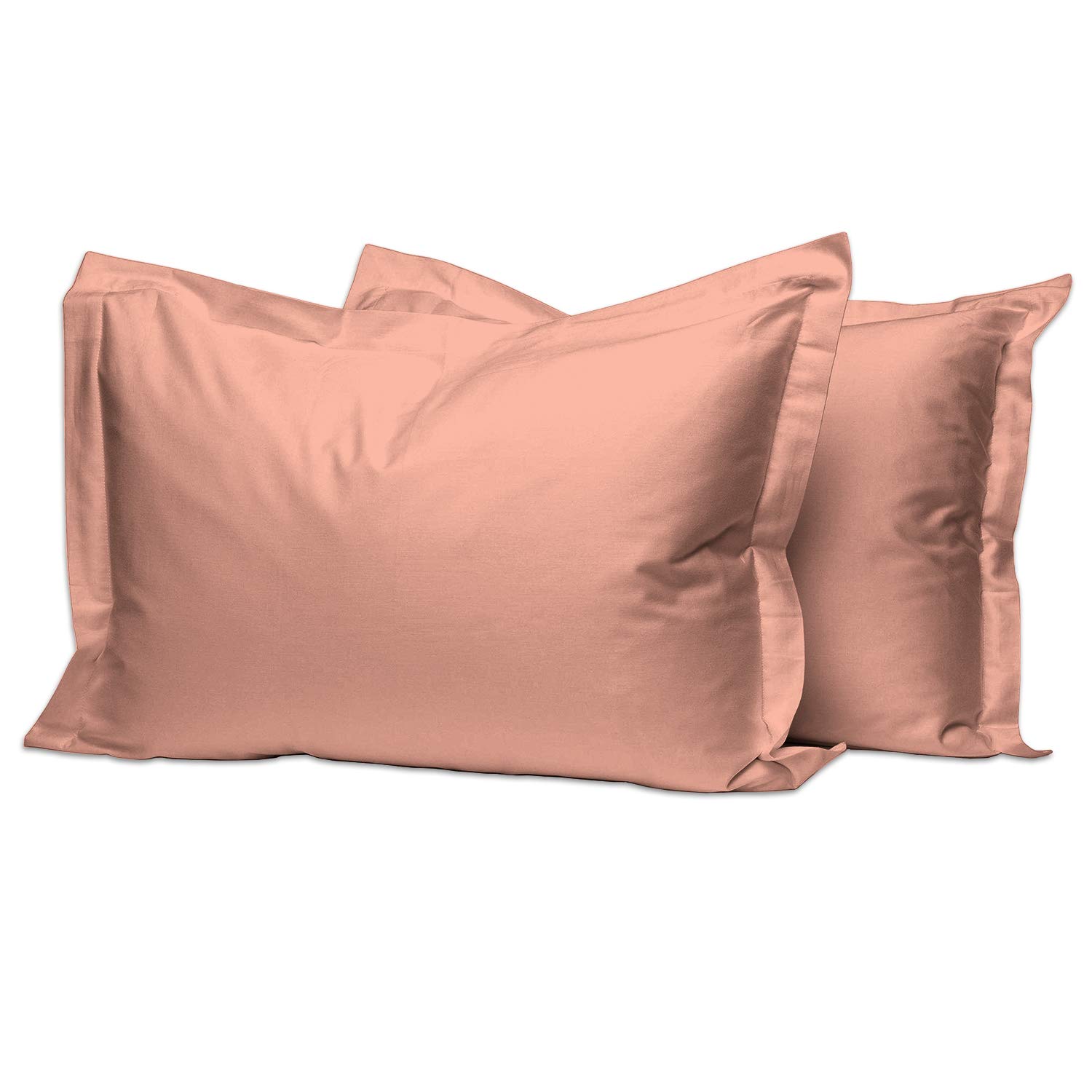 Pizuna 100% Cotton Standard Pillowcases 2 Pack White 50x75cm, 400 Thread Count Long Staple Combed Cotton Soft Pillow Cover, Sateen Weave Oxford Pillow Cases (Cooling Pillowcase 2PC) — view 88