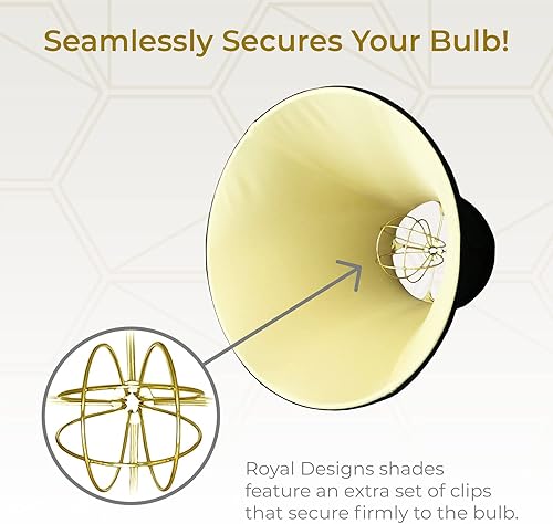 Vista 20 de Royal Designs, Inc. True Bell - Pantalla básica para lámpara Negro - 2 Pack