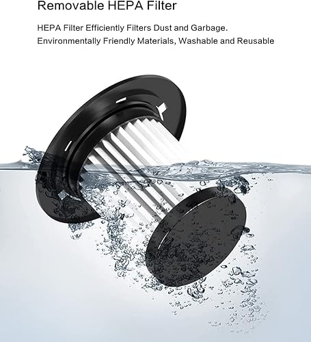 Miniatura 7 de Aspiradora inalámbrica y trapeadora todo en uno, aspiradora inalámbrica en seco y húmedo con tanque de agua, 30 minutos de funcionamiento,