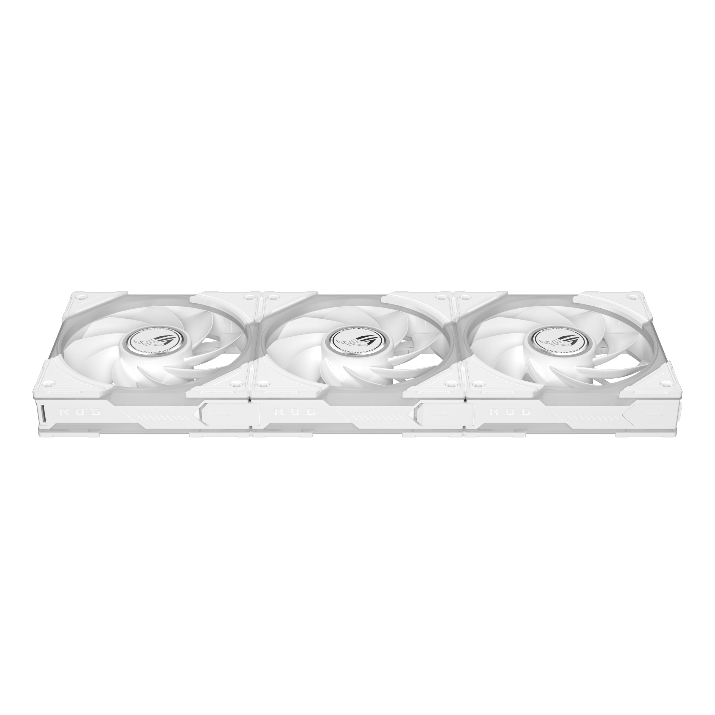 ROG Eurux GR120 ARGB Ventilateurs Reverse, Blanc, Pack de 3