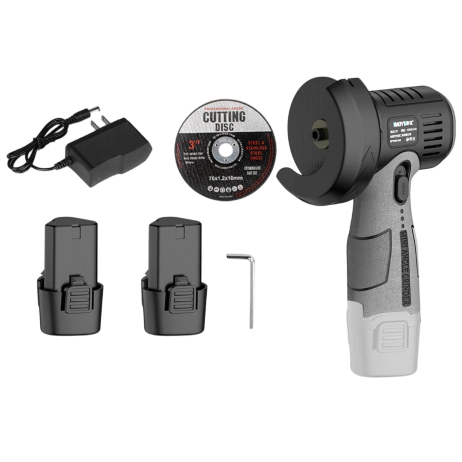 Cordless Mini Angle 12V Mini Angle Compact Tool for Amateur Craftspeople, Hobbyists, Home Repair, Garage, Workshop 2 Batteries Us Plug-image-40