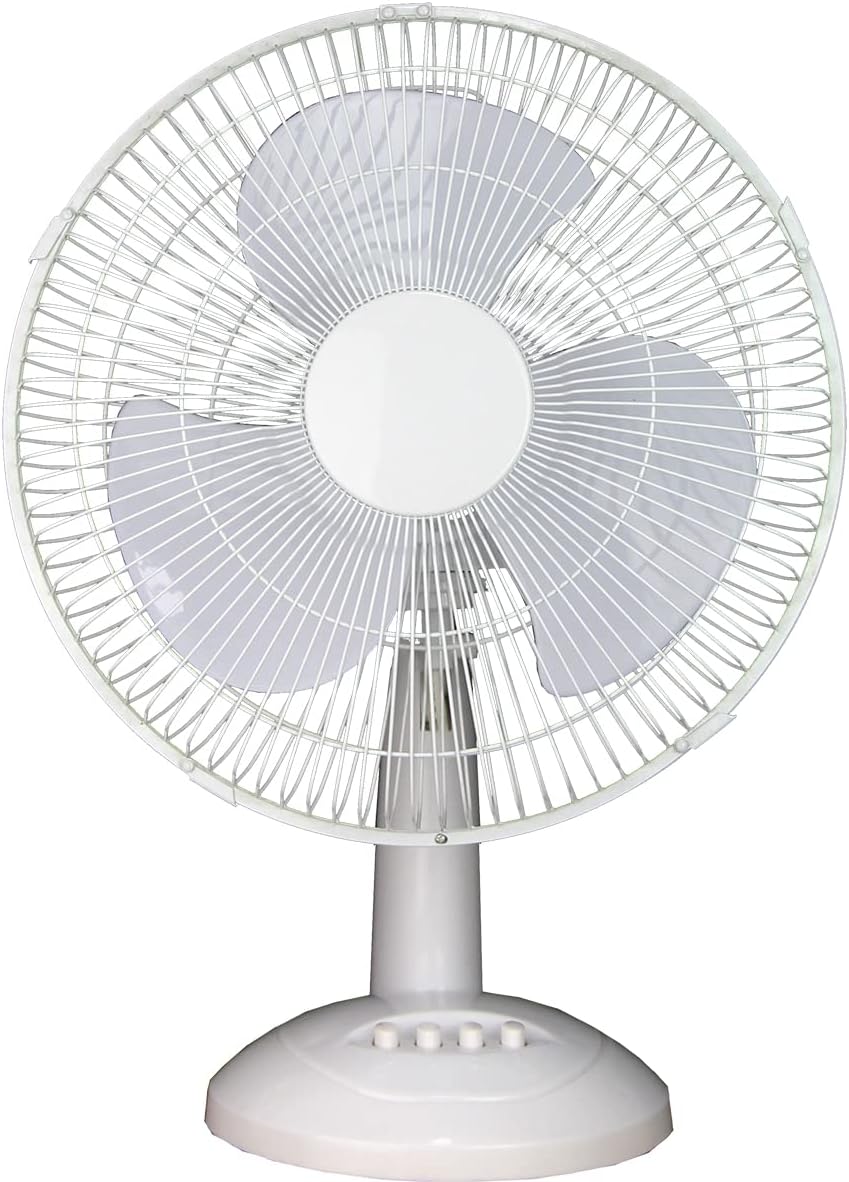 Ventilateur De Table DeKo Stratos B500 Chrome 30 Cm 3 Vitesses Oscillant