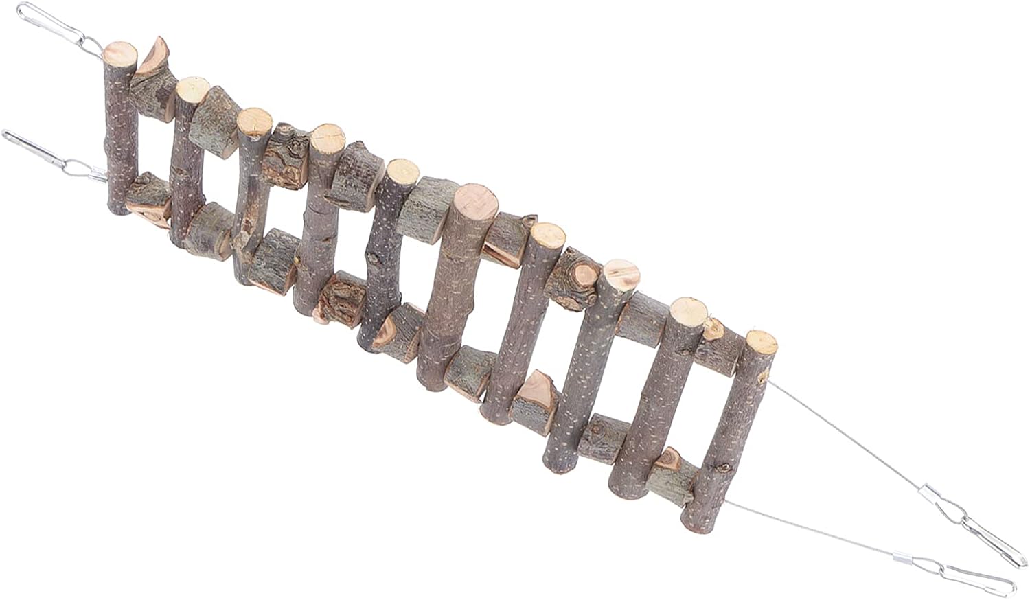 Hamster Toy, Wooden Pet Ladder Soft Animal Bendable Bridge Toy for Hamster Mouse/Squirrel/Parrot